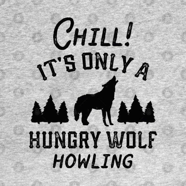 Chill Hungry Wolf by VectorPlanet